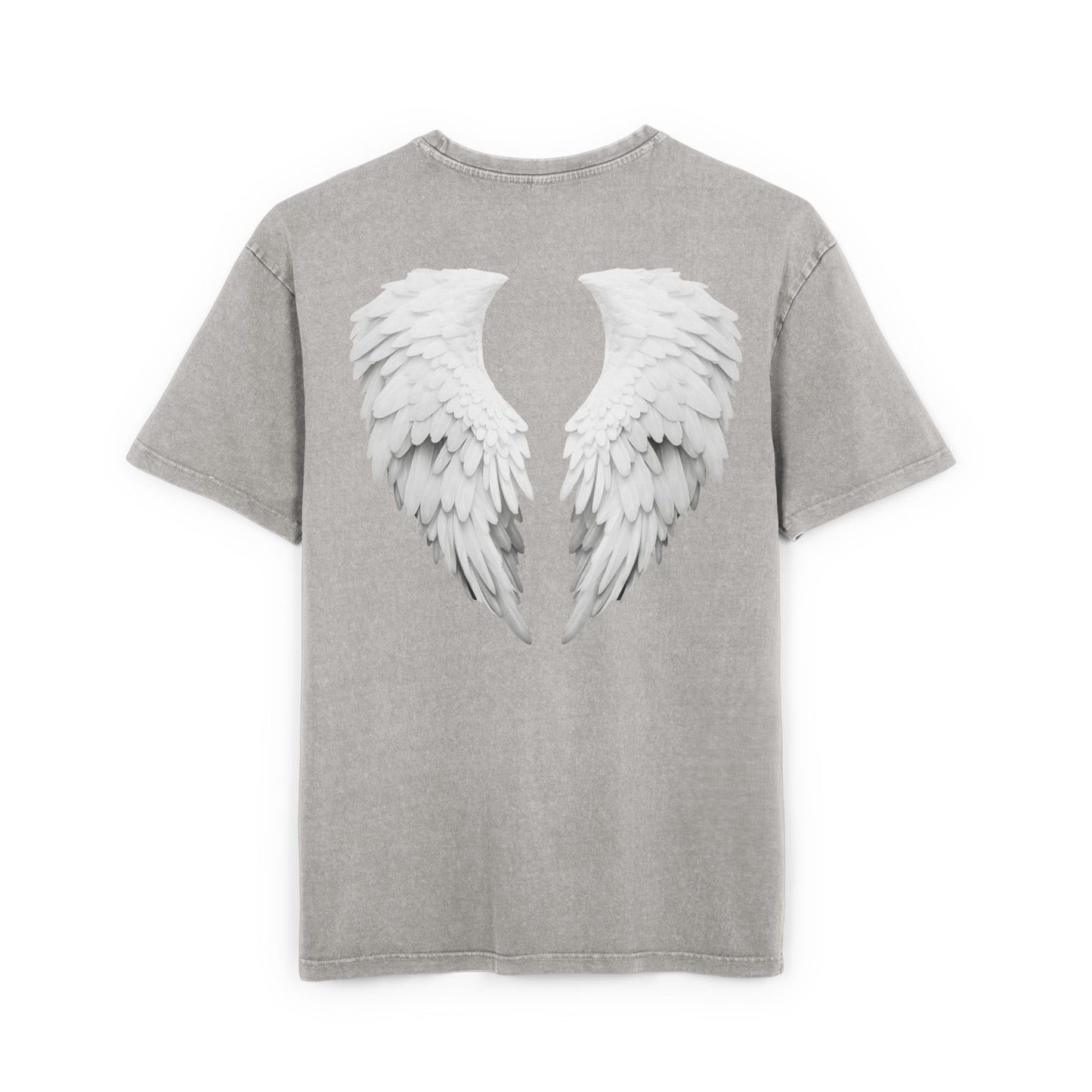 Angel Wings Acid Washed Heavy Oversized T-Shirt