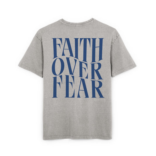 Faith Acid Washed Heavy Oversized T-Shirt