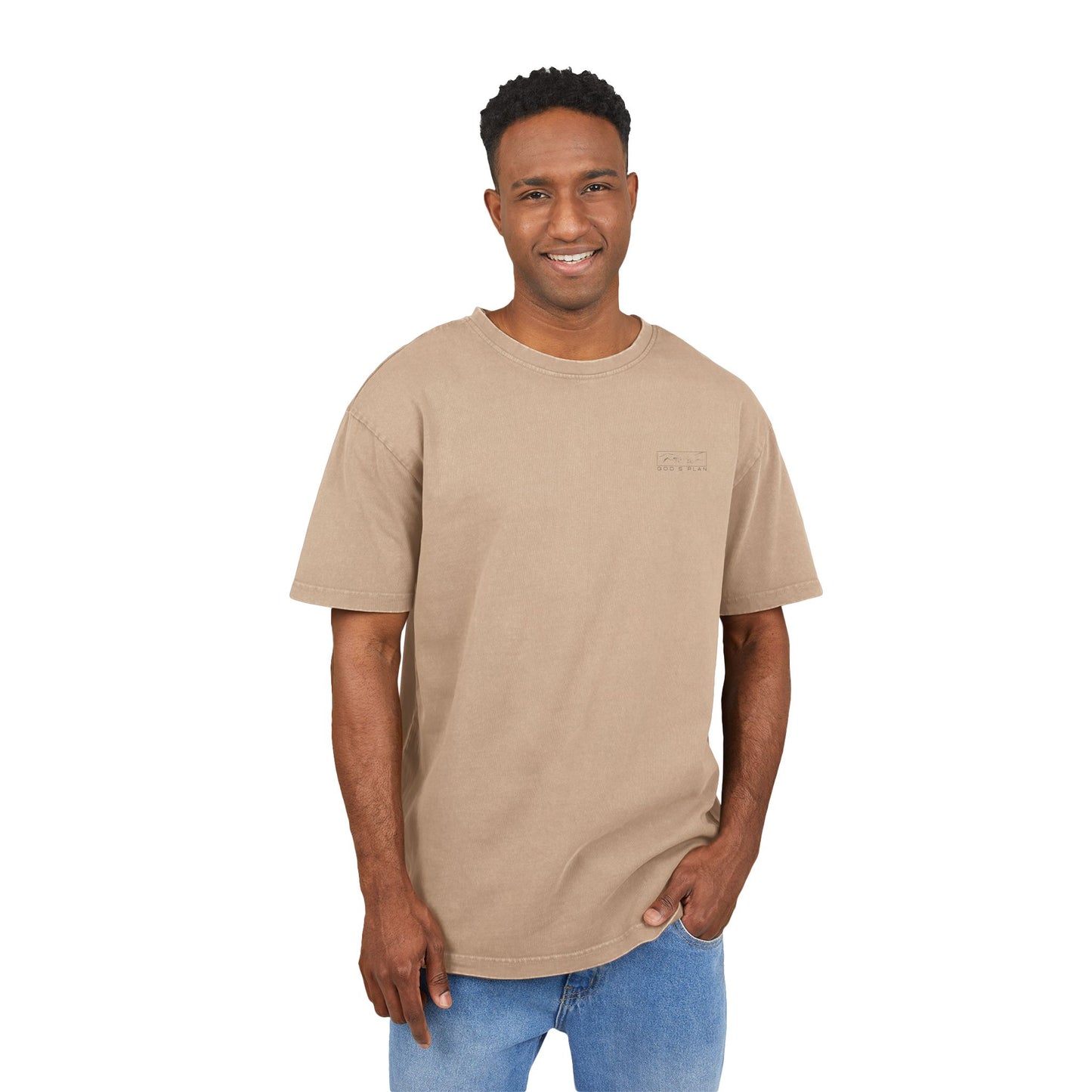 Faith Acid Washed Heavy Oversized T-Shirt