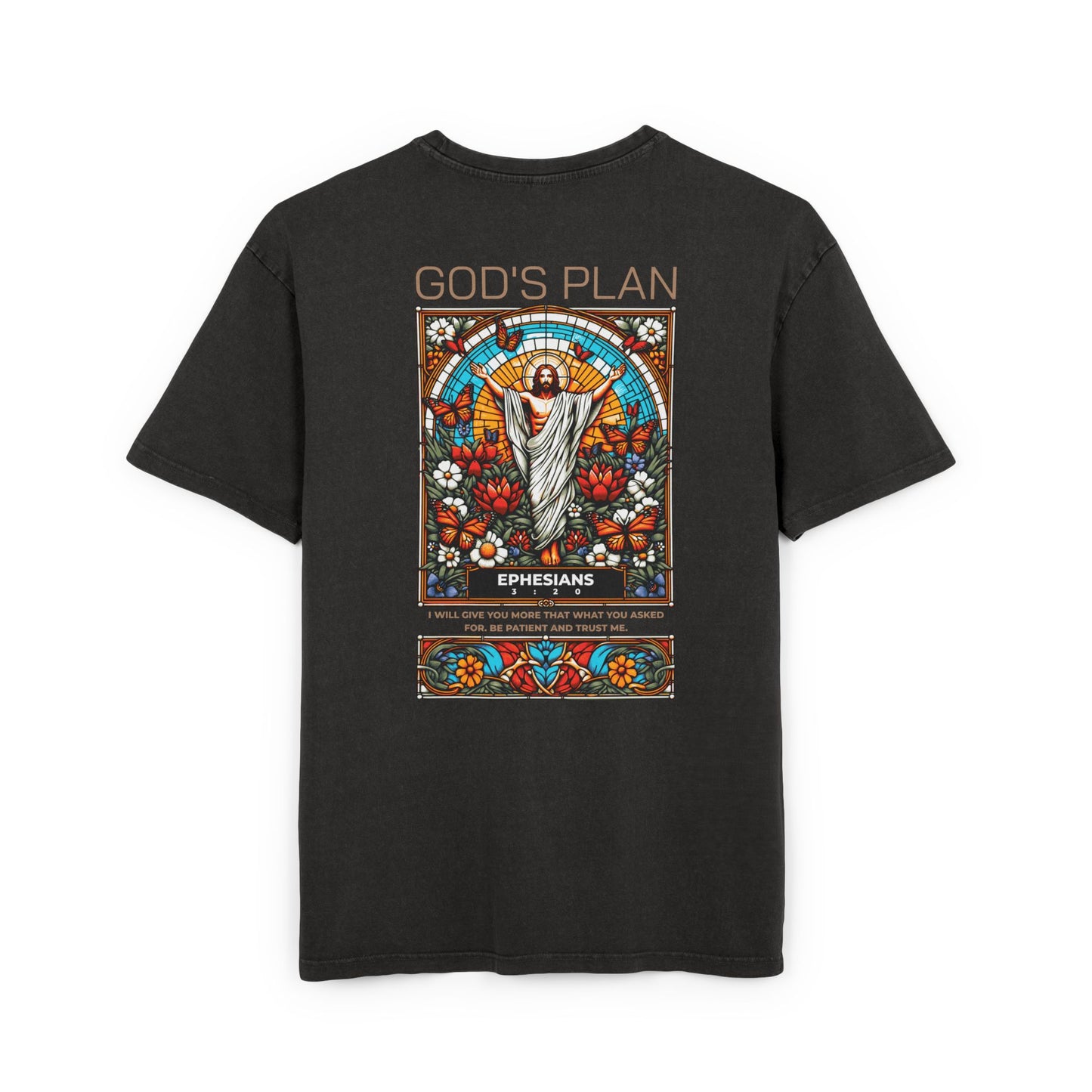 God's Plan Acid Washed Heavy Oversized T-Shirt