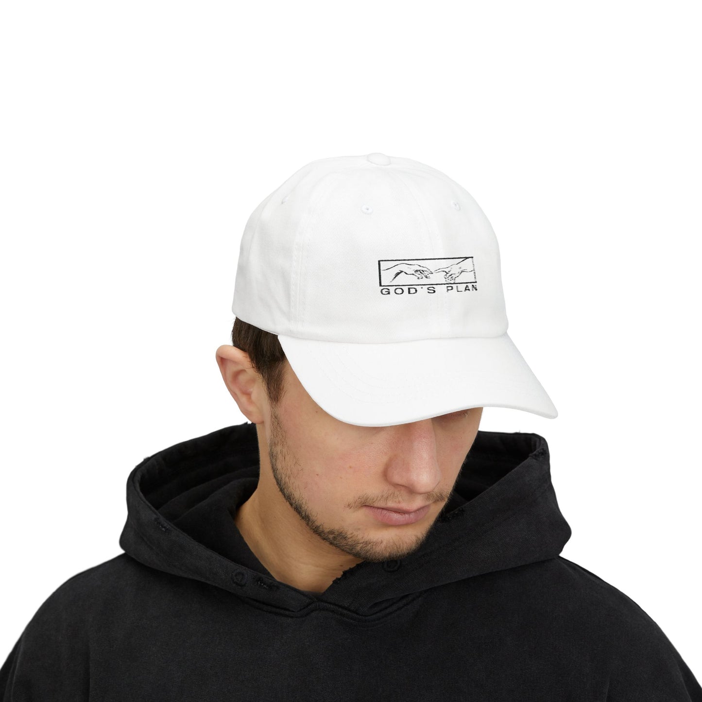 God's Plan Classic Dad Cap - White, Stone, Light Blue