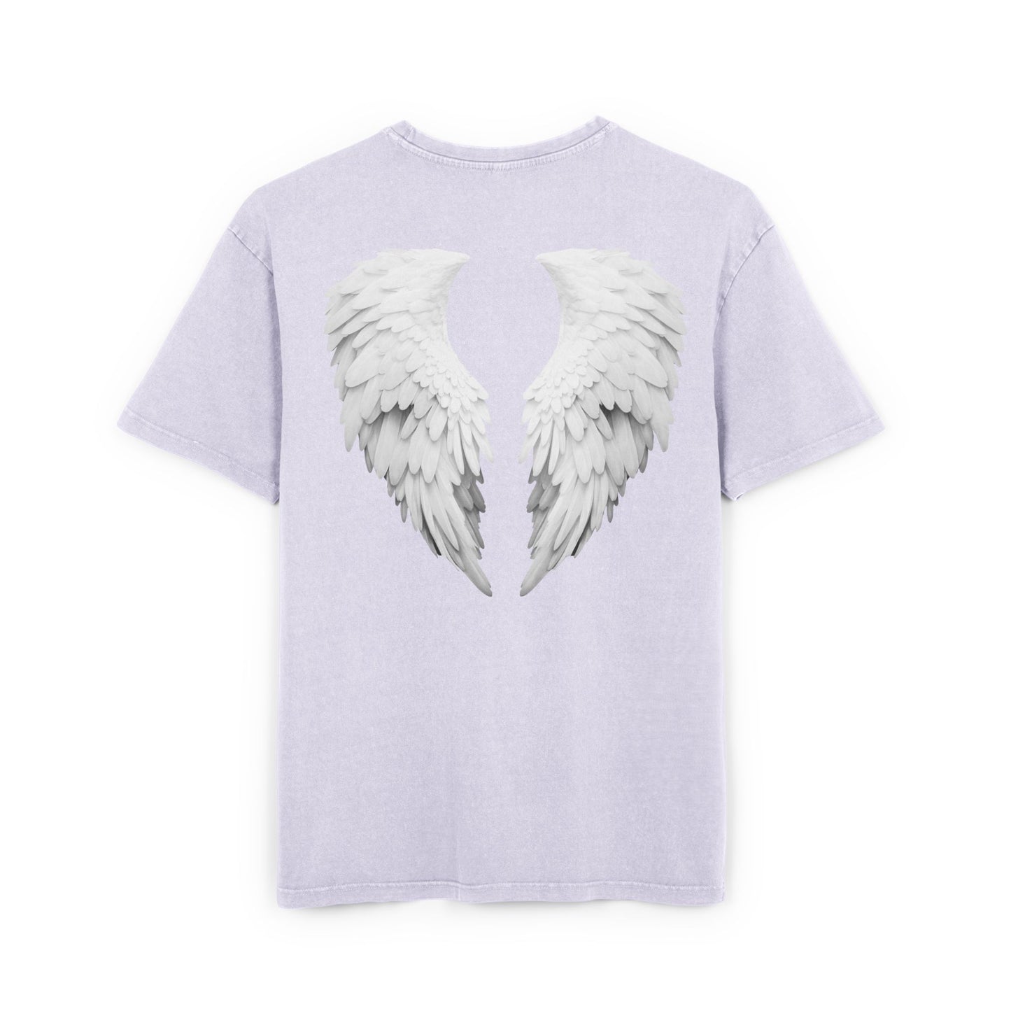 Angel Wings Acid Washed Heavy Oversized T-Shirt