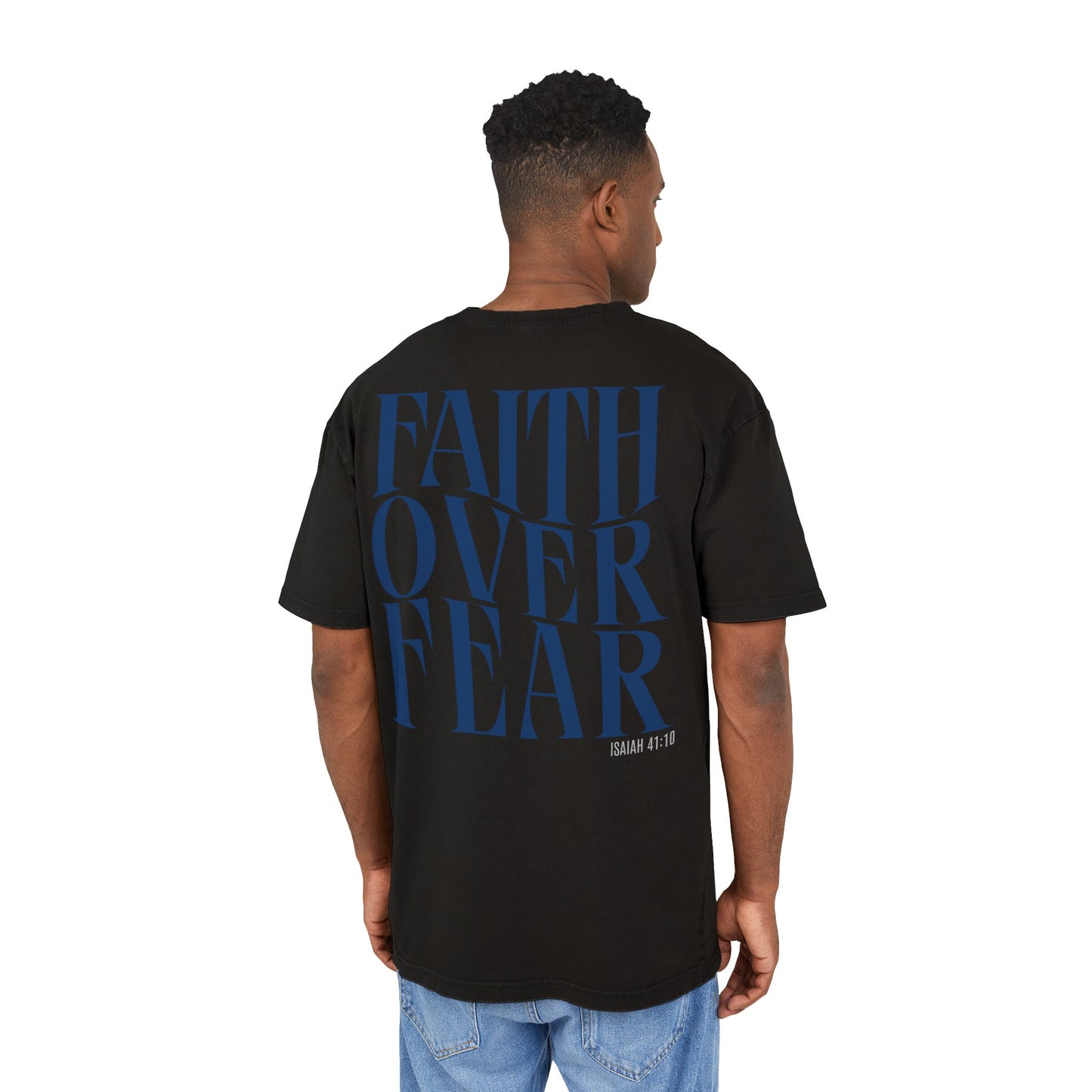 Faith Acid Washed Heavy Oversized T-Shirt