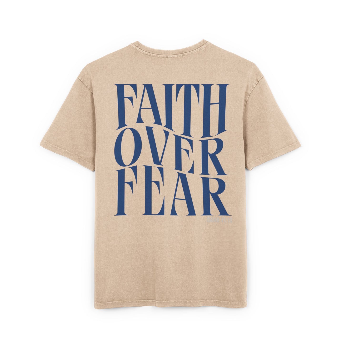 Faith Acid Washed Heavy Oversized T-Shirt