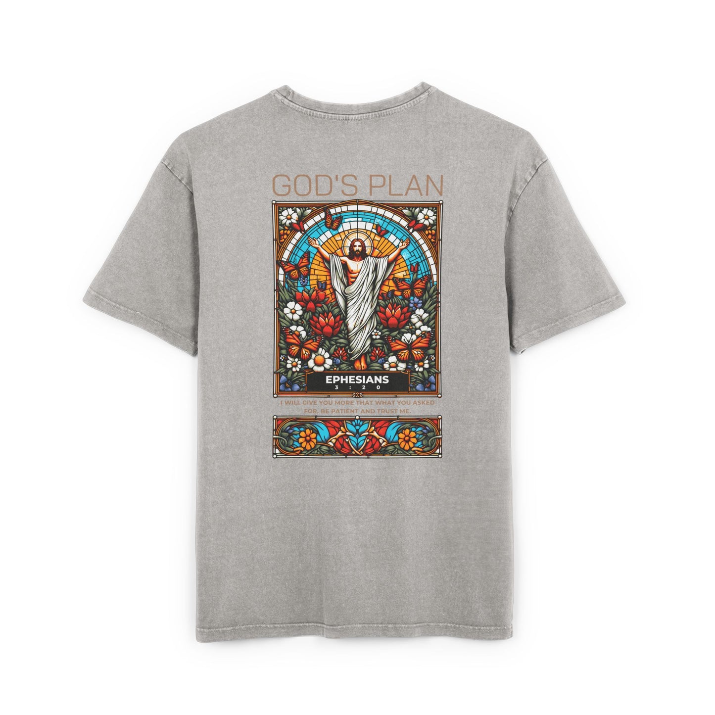 God's Plan Acid Washed Heavy Oversized T-Shirt