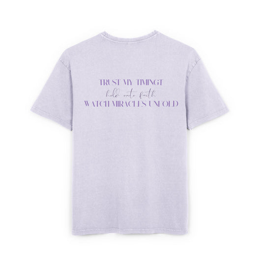 Trust My Timing Acid Washed Heavy Oversized T-Shirt