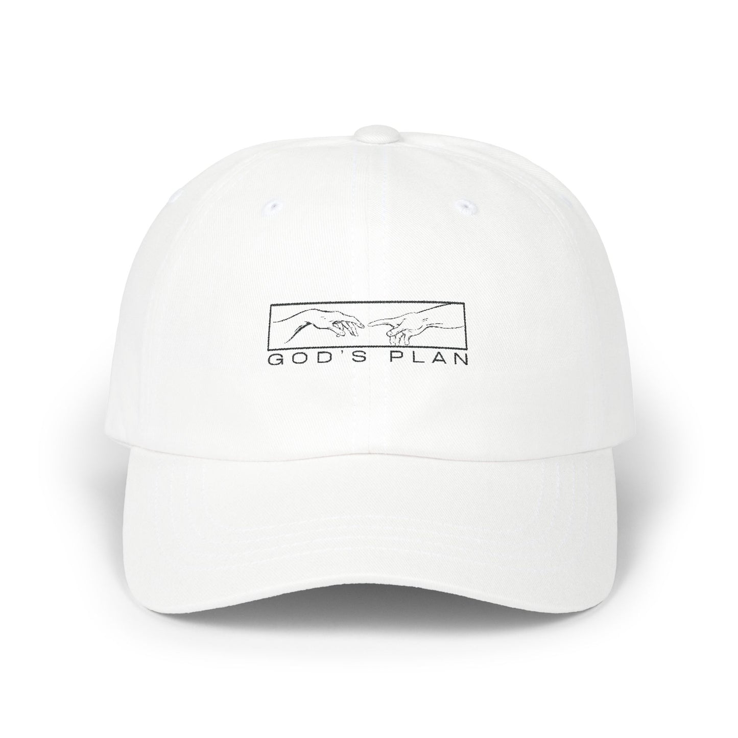 God's Plan Classic Dad Cap - White, Stone, Light Blue