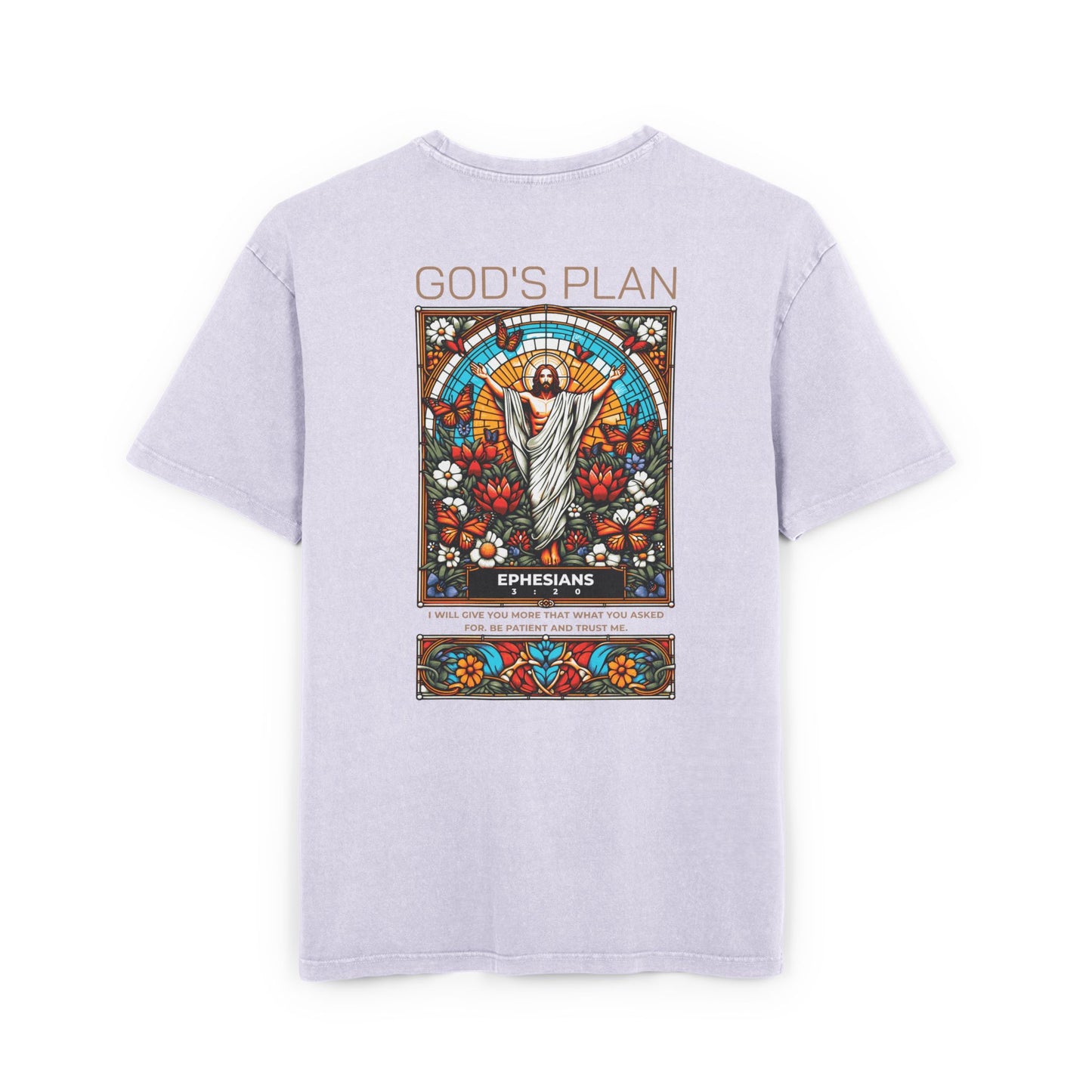 God's Plan Acid Washed Heavy Oversized T-Shirt