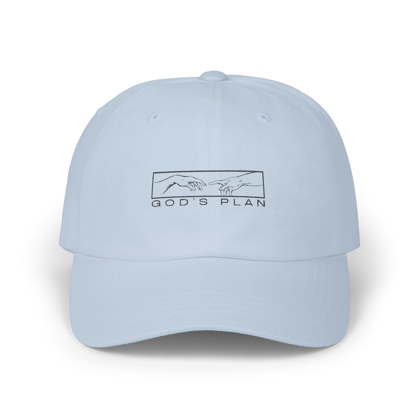 God's Plan Classic Dad Cap - White, Stone, Light Blue